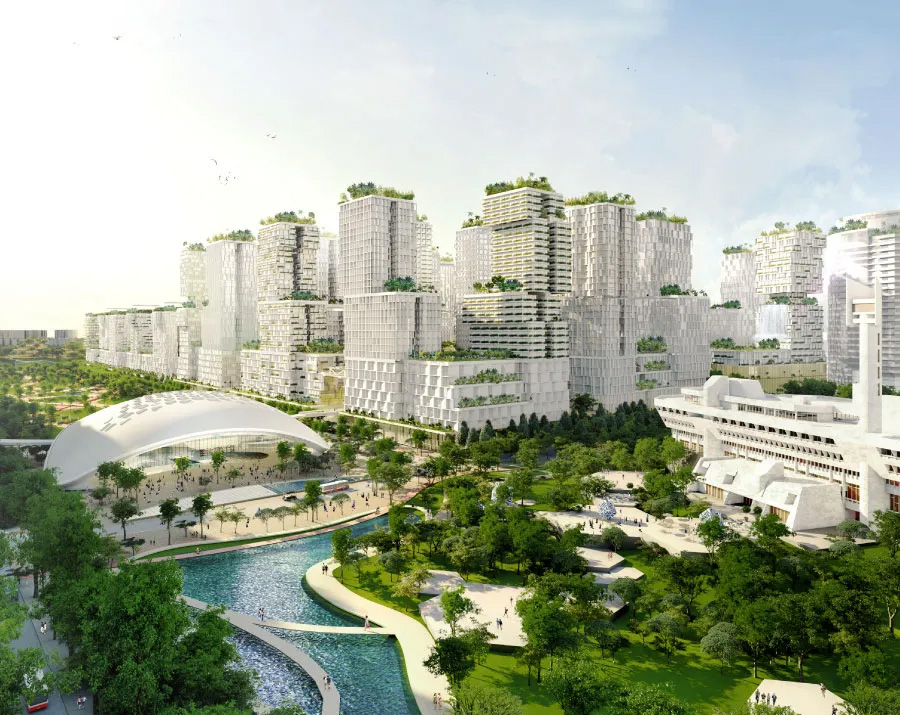裕廊湖区河上建筑