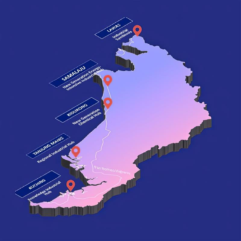 砂拉越地图及办事处主要码头